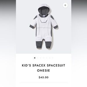 Kid's SpaceX Spacesuit Onesie